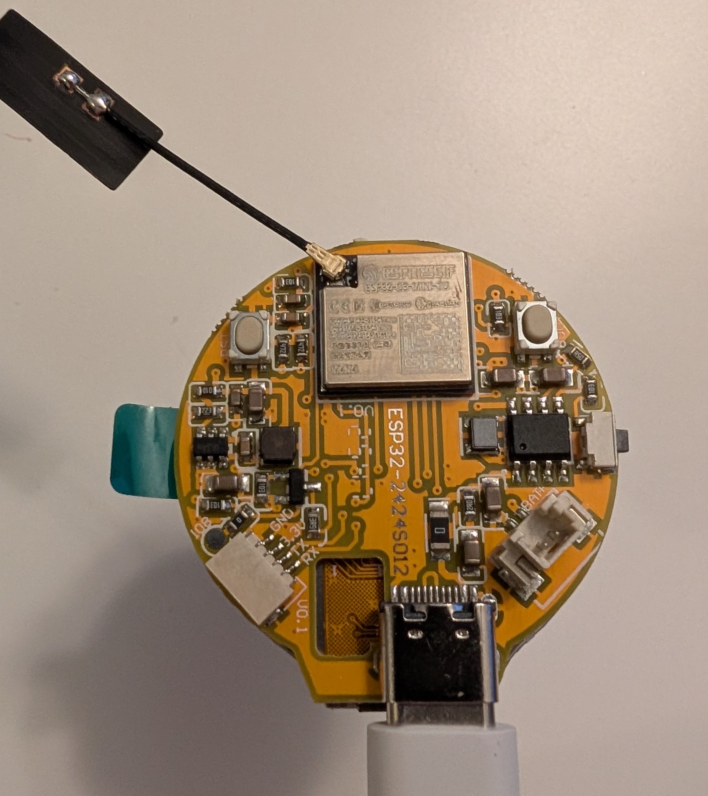 Micro Radar glass connected board